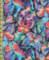 Nature Studies - Packed Multicolor Butterflies Yardage