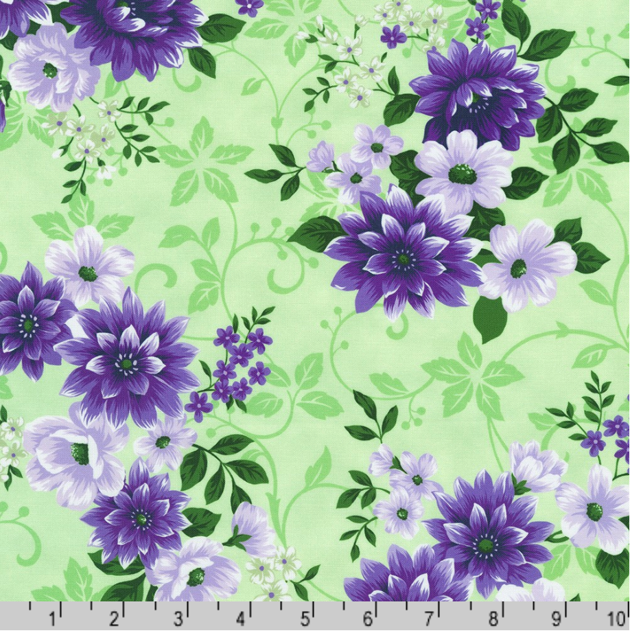 Flowerhouse - Georgina - Floral Honeydew - Remnant