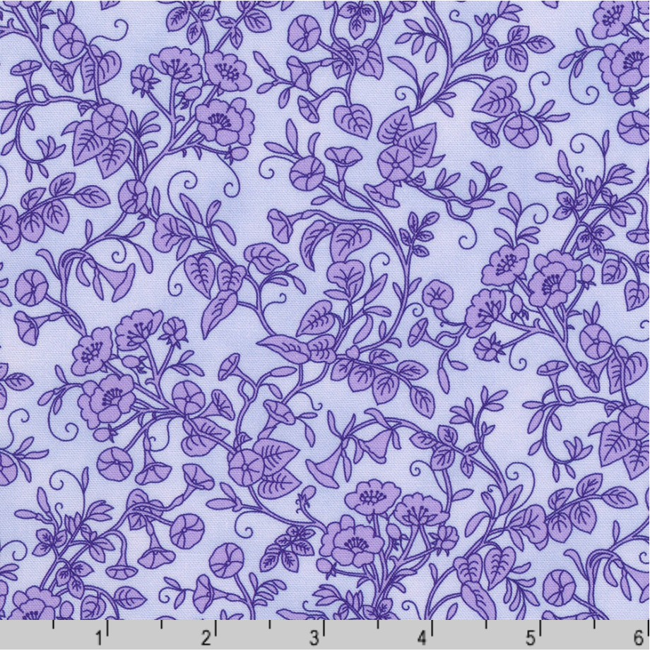 Flowerhouse - Georgina - Vines Lavender Yardage