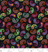 Llama Llama Bo Bama - Paisley Toss Black Yardage