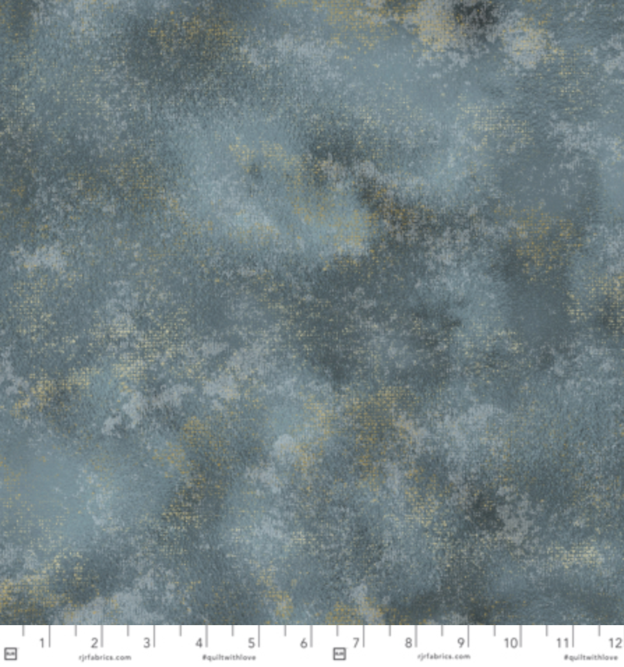 Shiny Objects - Rustic Shimmer - Blue Dusk Colored Metallic Yardage