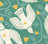 Endpaper - Birds Watercress Canvas Yardage