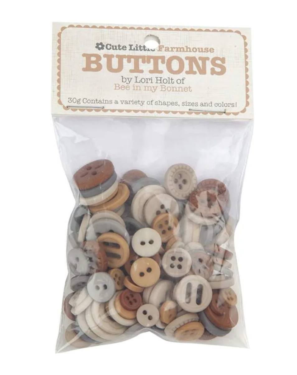Lori Holt Cute Little Buttons - Farmhouse Assortment