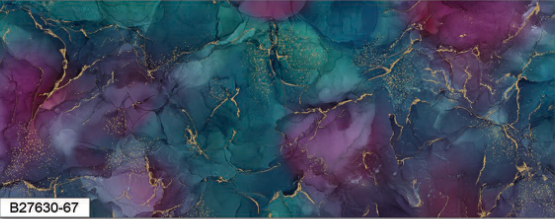 Midas – Jewels 108" wide quilt backing fabric by Northcott, featuring marbled jewel tones with metallic accents, designed by Deborah Edwards and Melanie Samra.