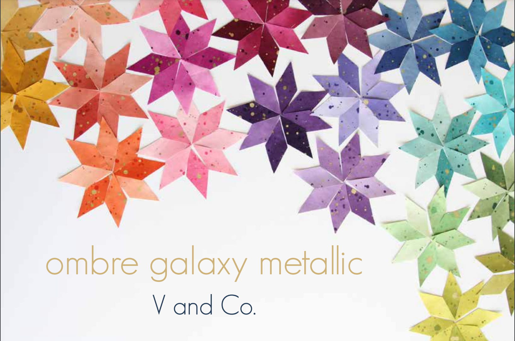 Ombre Galaxy Metallic - Putty Yardage