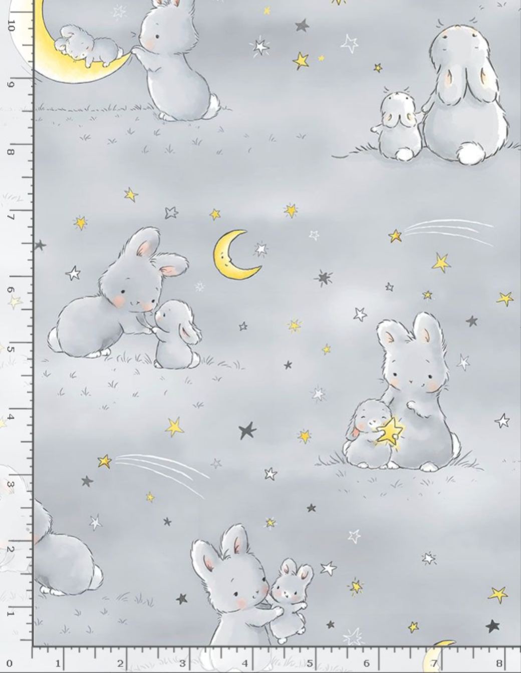 Bunnies And Little Ones With Moons Flannel - Remnant