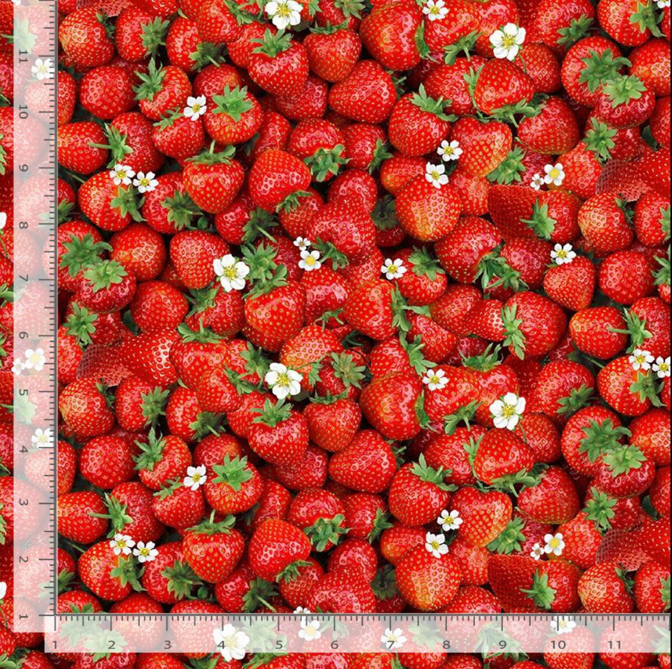 Berry Sweet - Packed Sweet Strawberries Yardage