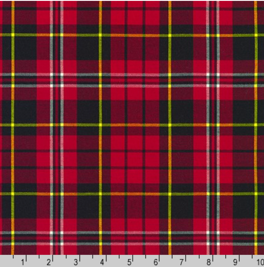 House Of Wales Plaids - Red Plaid Yardage