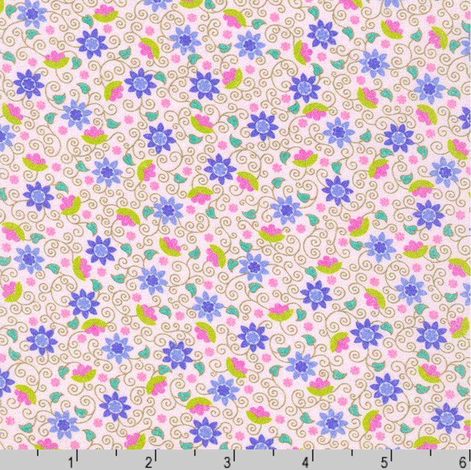 London Calling 11 Lawn - Florals Pastel Garden Yardage