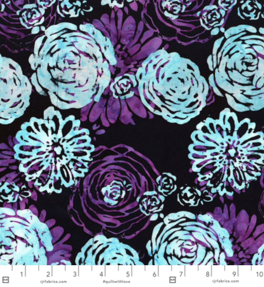 Blossom Batiks - Splash - Bouquet - Amethyst Yardage
