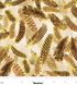 Gilded Feathers - Gilded Feathers Neutral Metallic Yardage
