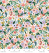 Wildwood Petite Garden Party Ivory Rayon Fabric by Rifle Paper Co. for Cotton + Steel – ivory rayon with small floral pattern.
