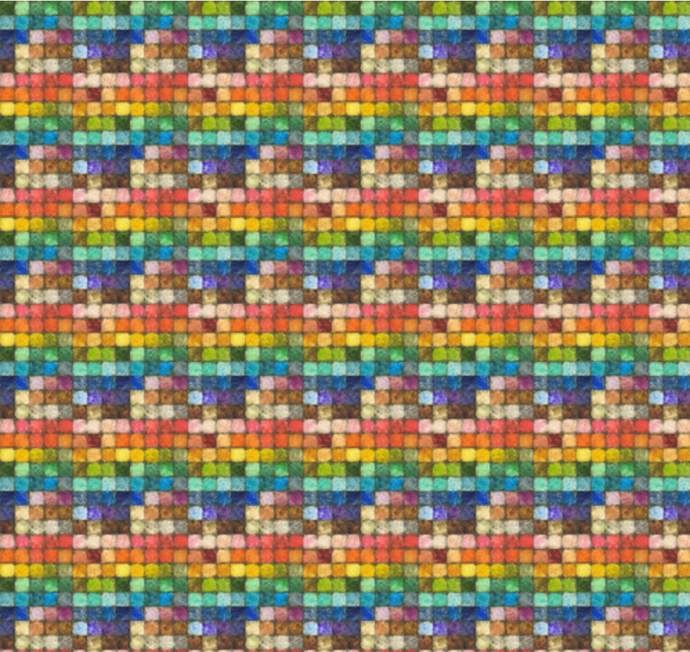 Eclectic Elements Foundations - Colorblock Mosaic Multi - Remnant