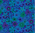 Kaffe Fassett Collective Stash - Petunias Blue - Remnant