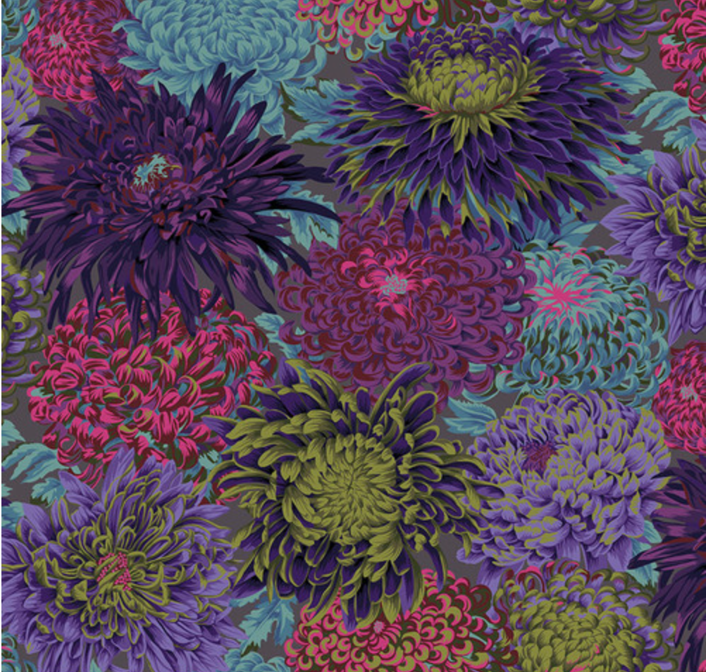 Kaffe Fassett Collective Classics - Japanese Chrysanthemum Antique Yardage