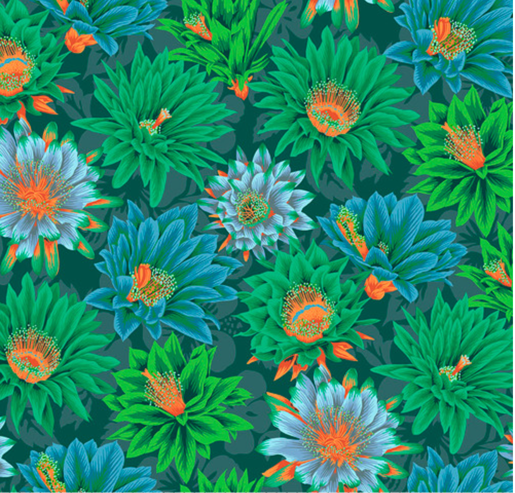 Kaffe Fassett Collective Classics - Cactus Flower Green Yardage