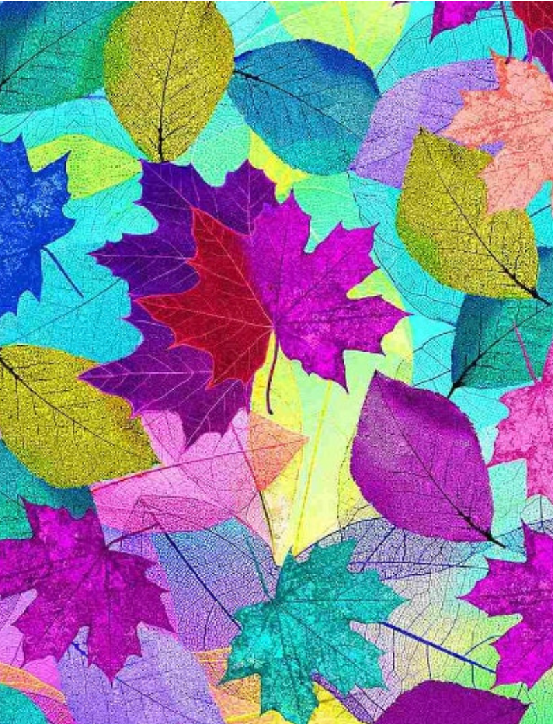 Neon Nature - Bright Painted Leaves - Remnant