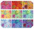 Kaffe Fassett Collective Brassica 2.5" Mini Design Roll Tower - 63 Pcs