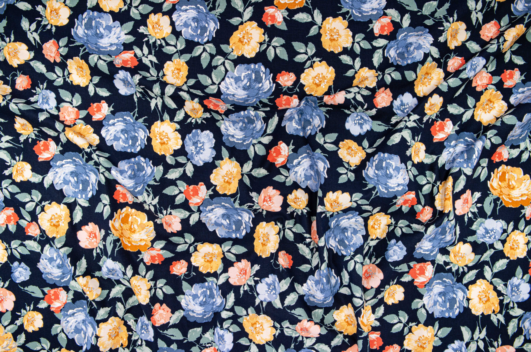 Summer Rose - Lorraine - Midnight Metallic Yardage