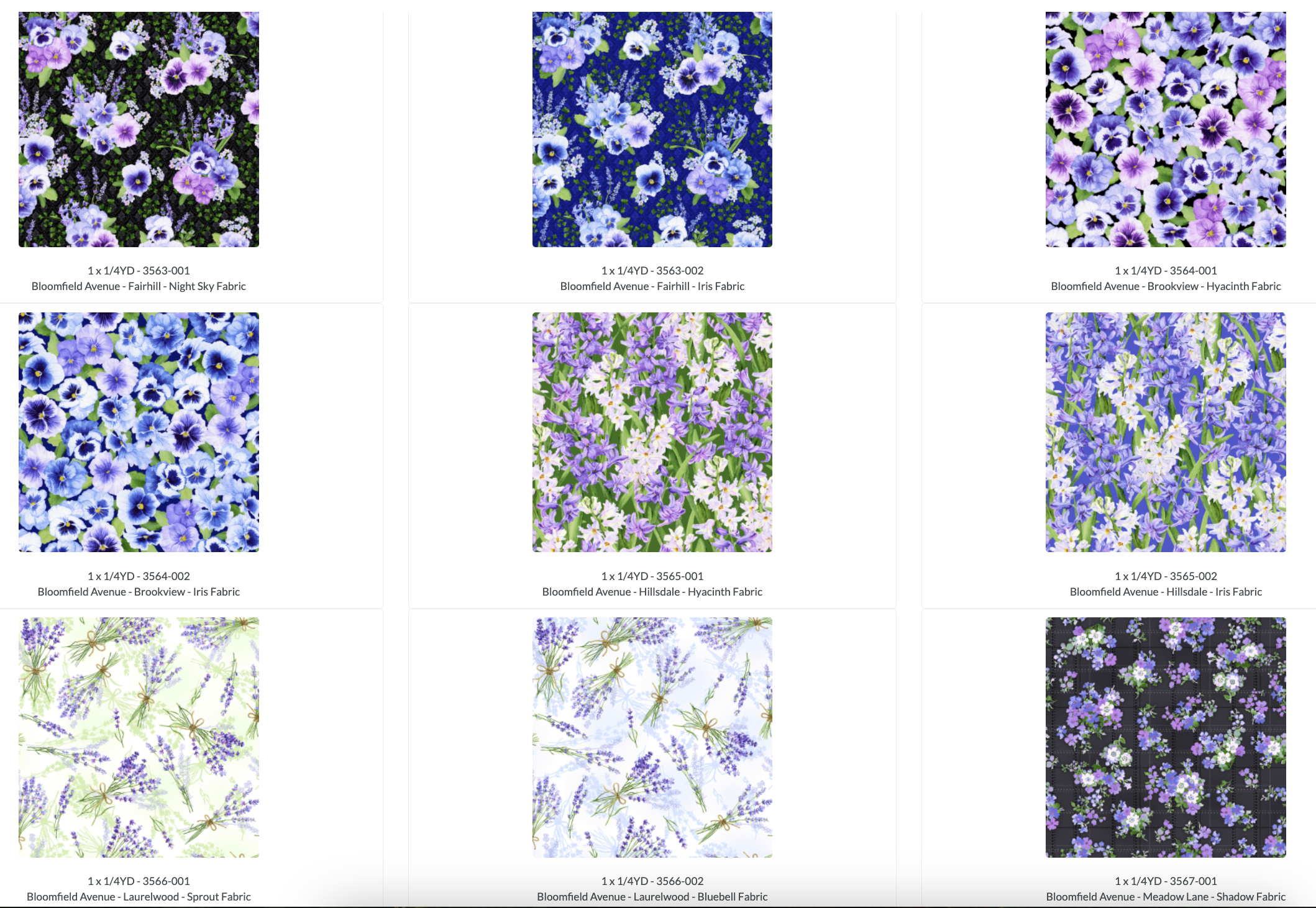 Bloomfield Avenue Fat Quarter Roll - 26 Pieces