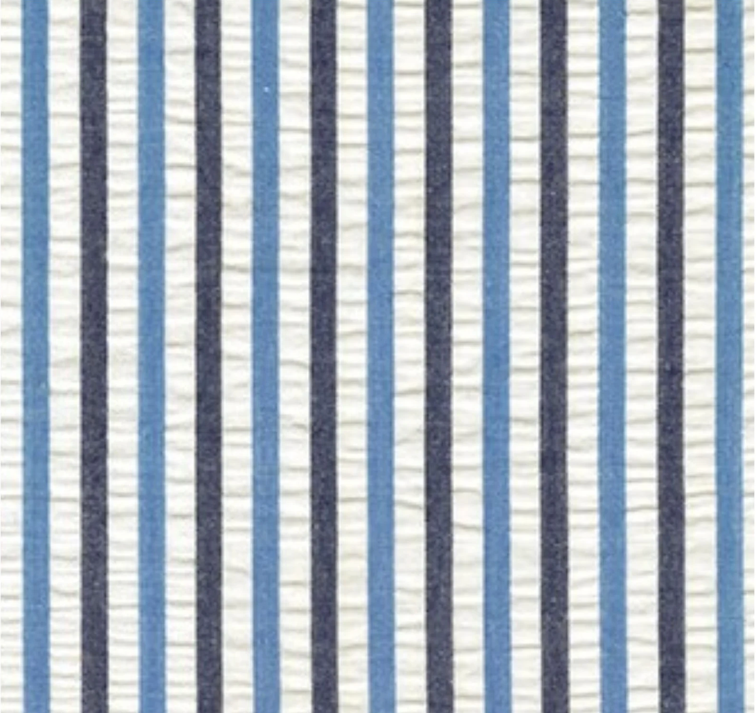 Breakers Seersucker - Striped  Seersucker Denim Blue Color