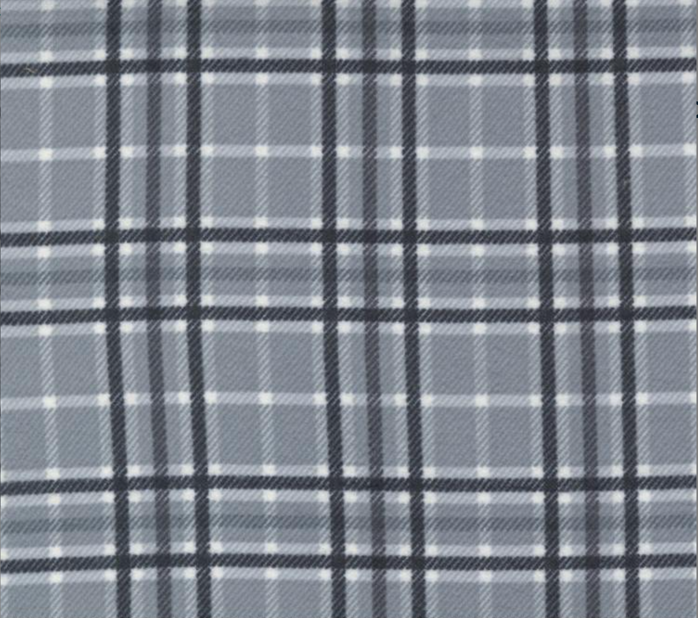 Yuletide Gatherings - Plaid Smoke Snow Flannel Yardage