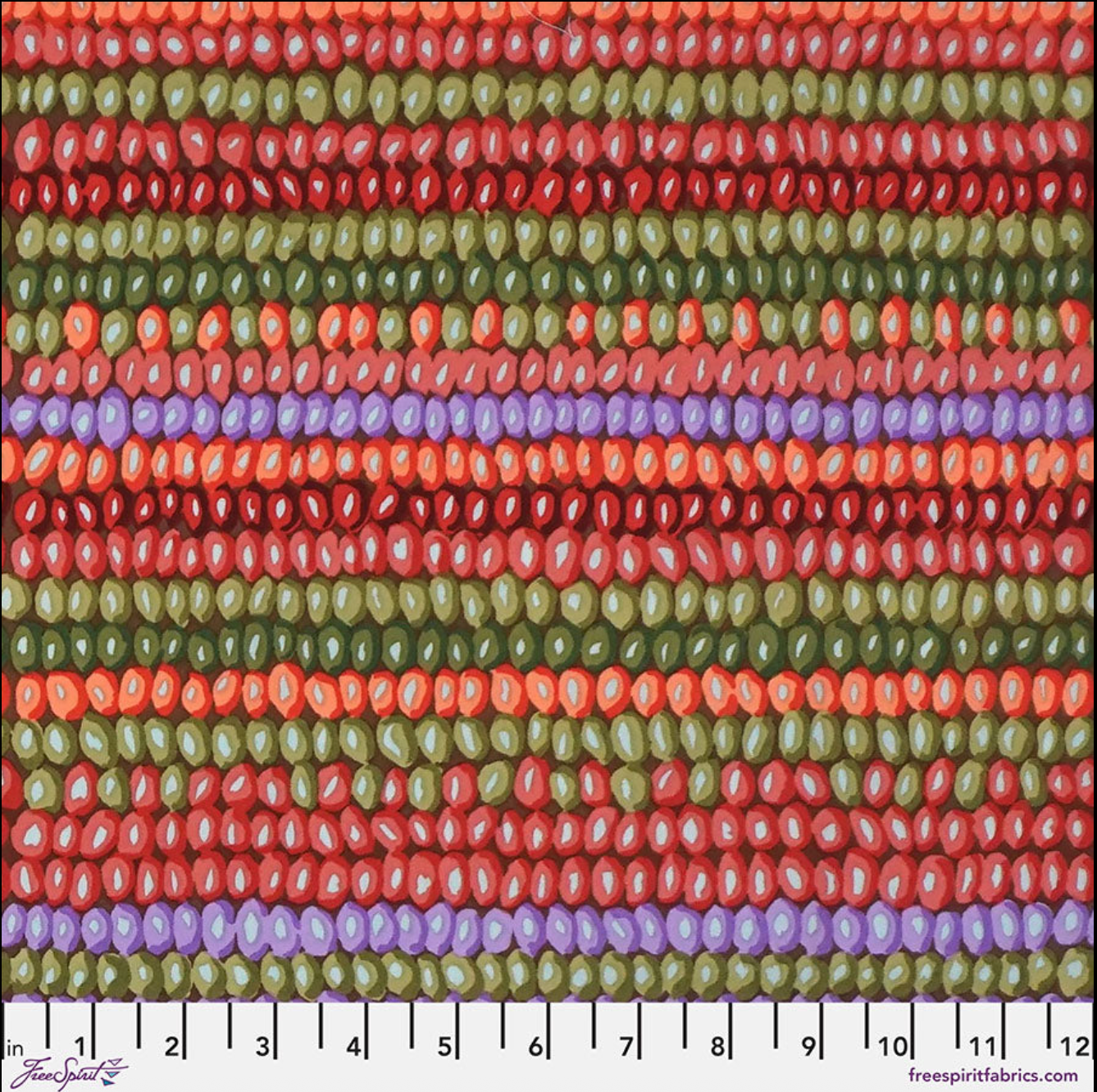 Kaffe Fassett Collective - Vintage - Bead Stripe Jungle Yardage