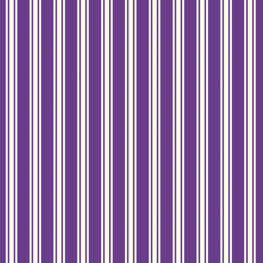 Witchy Woods - Terrifying Ticking Stripe on Spooky Purple Glow in the Dark Yardage