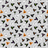 Witchy Woods - Witches Hats on Ghostly Grey Glow in the Dark Yardage