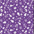 Witchy Woods - Spooky Friends on Purple Glow in the Dark Yardage