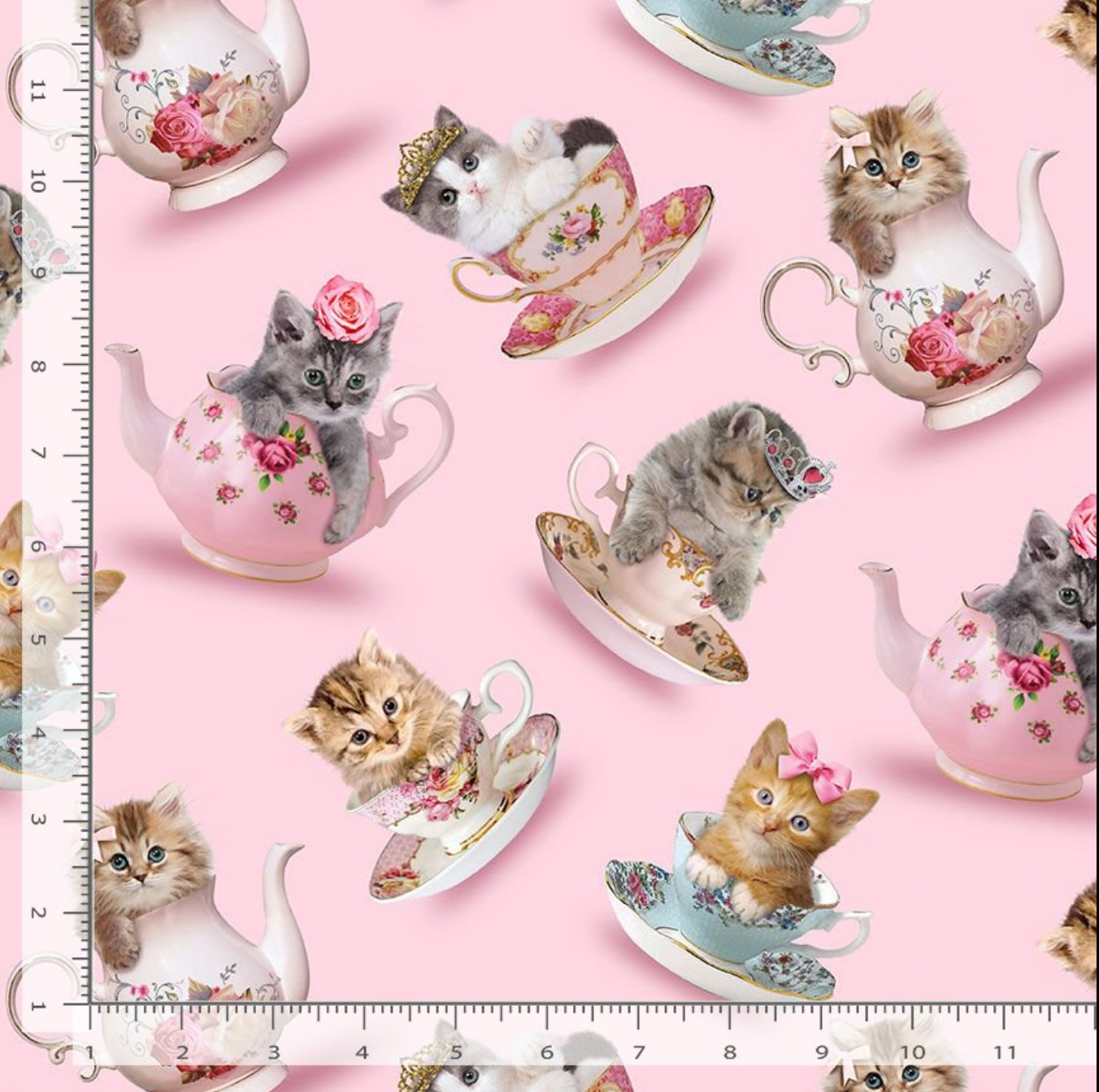 Teacup Kitty - Teacup Cats Yardage