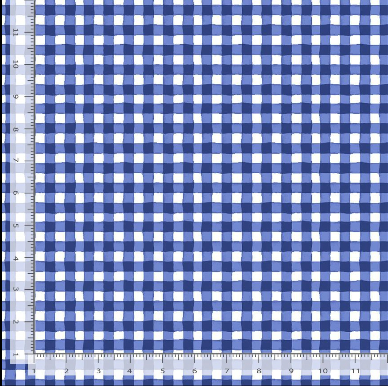 Limoncello - Gingham Check Blue Yardage