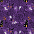 Witchy Woods on Spooky Purple Glow in the Dark Yardage
