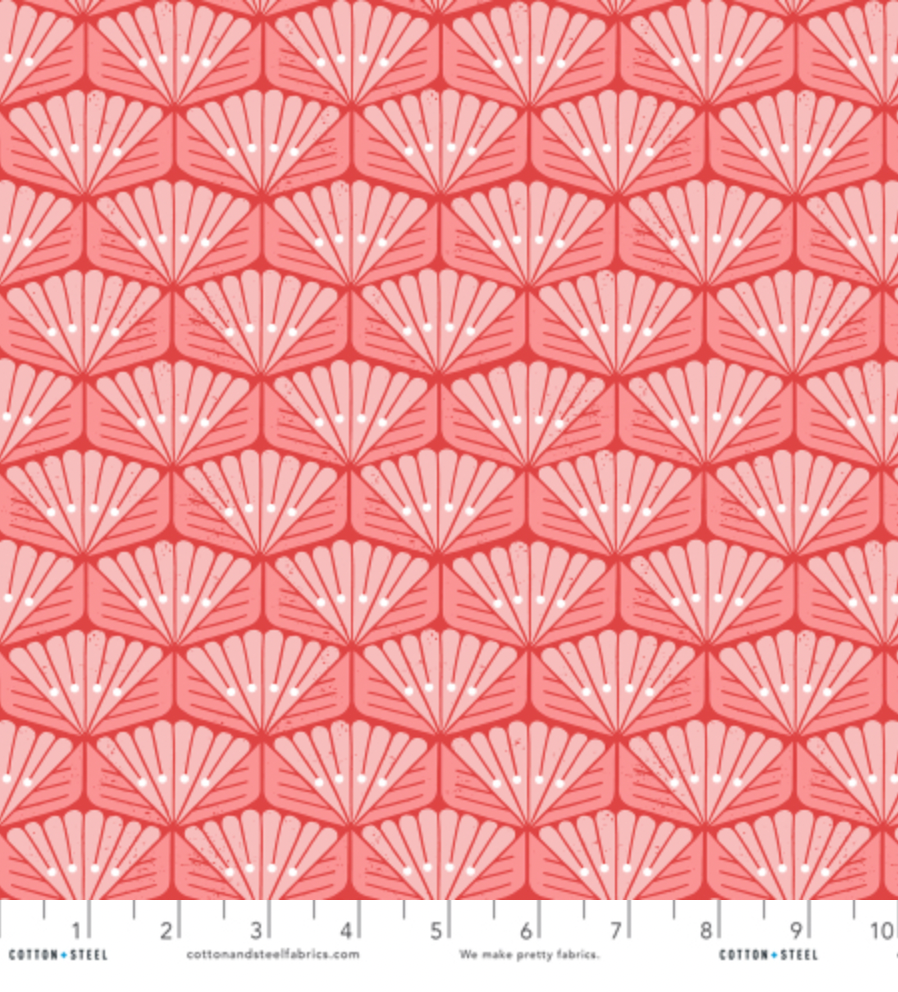 On a Spring Day - Sun Beam - Rosy Blush Yardage