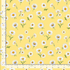 Yellow fabric with spaced white daisies from Bee & Bee Kind by Timeless Treasures