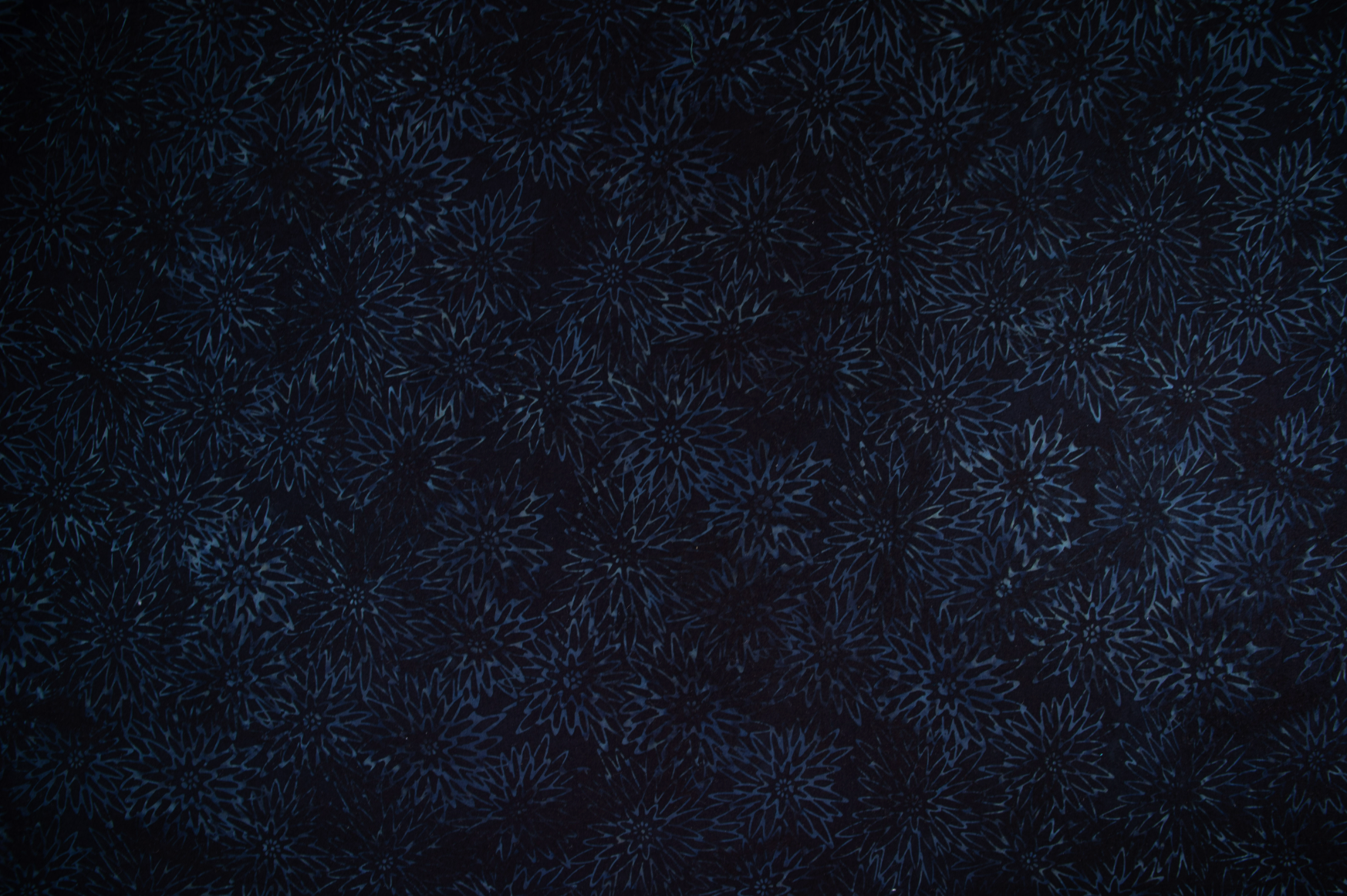 Malam Batiks X – Legacy – Dhalia – Ebony Batik fabric by RJR Fabrics, showcasing hand-dyed dahlia patterns in rich ebony hues.