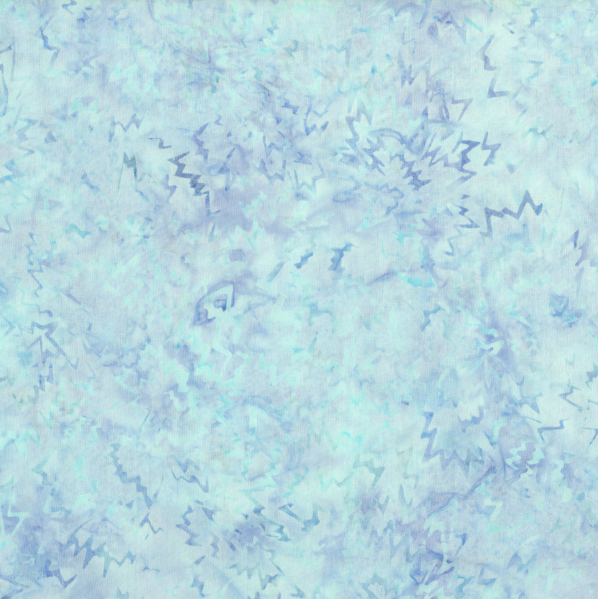 Sky blue batik fabric with floral dahlia print – Malam Batiks V by Jinny Beyer.