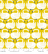 On a Spring Day – Loving Swans – Sundance fabric featuring white swans on a mustard-yellow background by Loes van Oosten for Cotton+Steel.