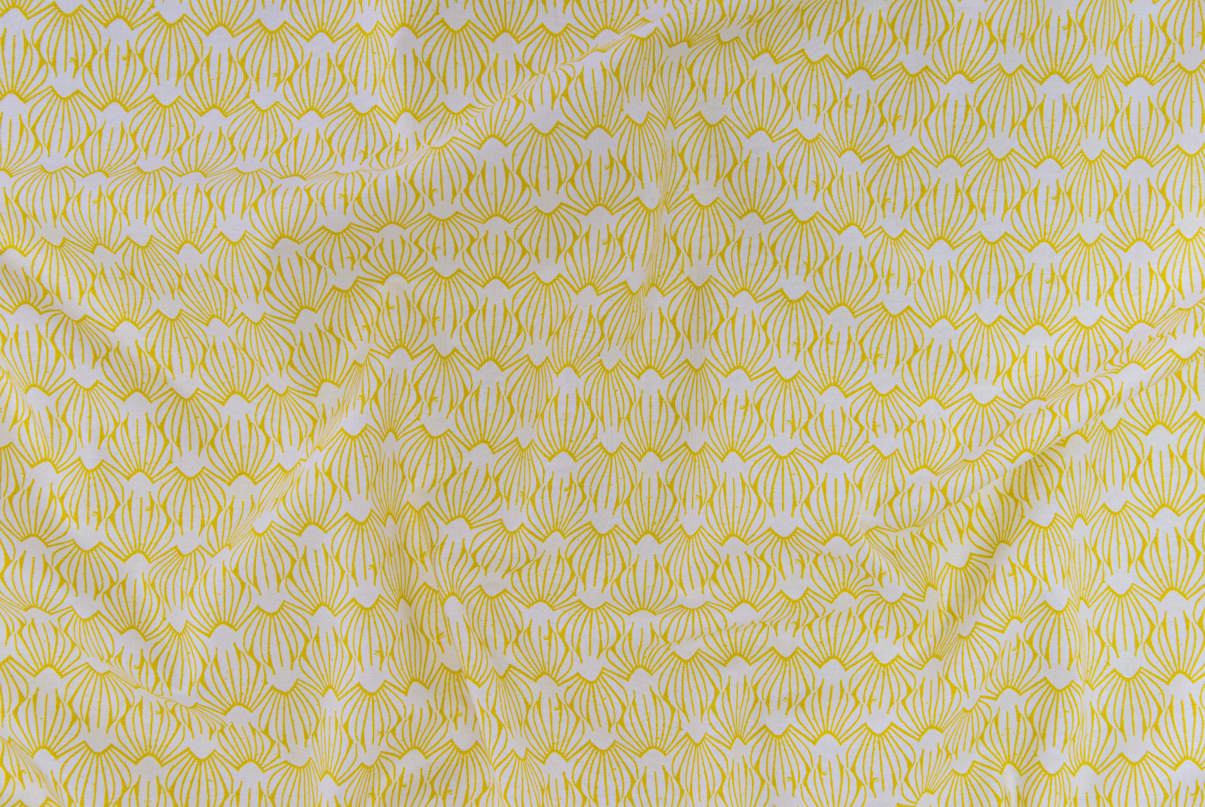 On a Spring Day – Petal – Sunshine fabric featuring delicate yellow petal motifs on a pale background by Loes van Oosten for Cotton+Steel.