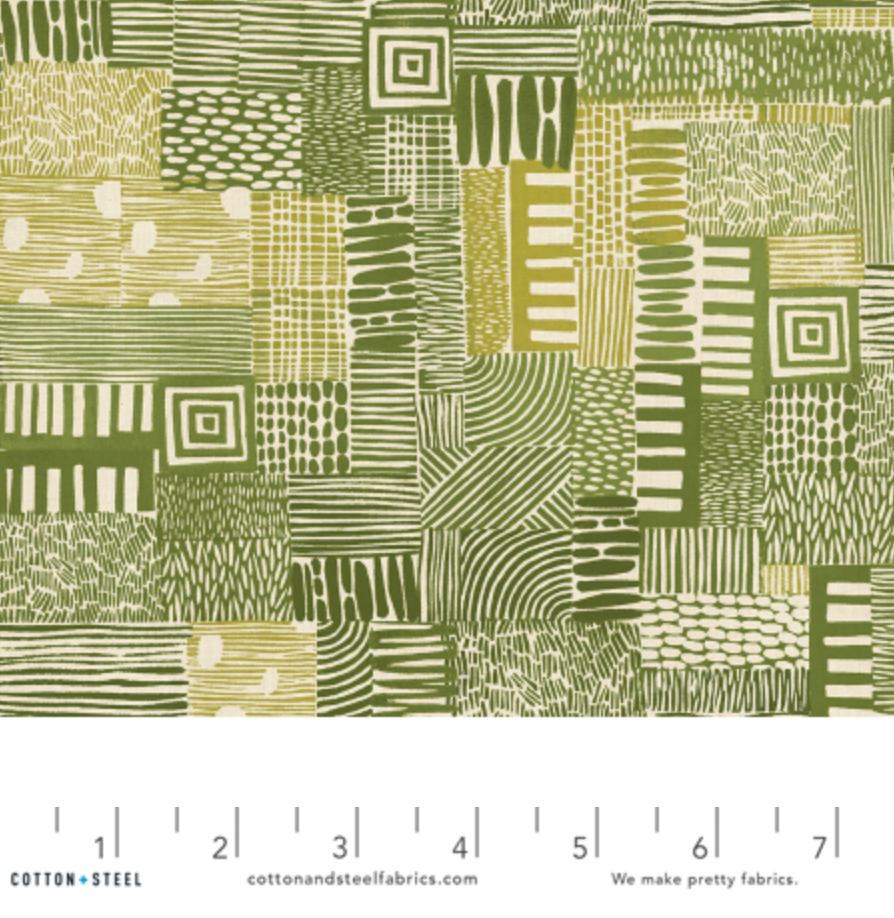 Homestead – Plots Forest Hills Unbleached Fabric JE105-FH1U by Jeanne McGee for Cotton+Steel – minimal natural print on unbleached cotton.