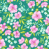 Beach Bash – Hibiscus Hula Pool Side Fabric by RJR Fabrics with blue hibiscus flowers and tropical leaves on cotton.