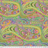 Kaffe Fassett Collective Paisley Jungle Green Fabric GP60.GREEN – vibrant multicolored paisley motifs on a rich green background.