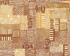 Homestead – Plots – Gold Sand Unbleached Fabric by Jeanne McGee featuring geometric motifs on a natural background.