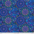Kaffe Fassett Millefiore Blue wide quilt backing fabric – 108" cotton floral