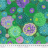Flora Green fabric by Philip Jacobs – botanical cotton with layered green florals