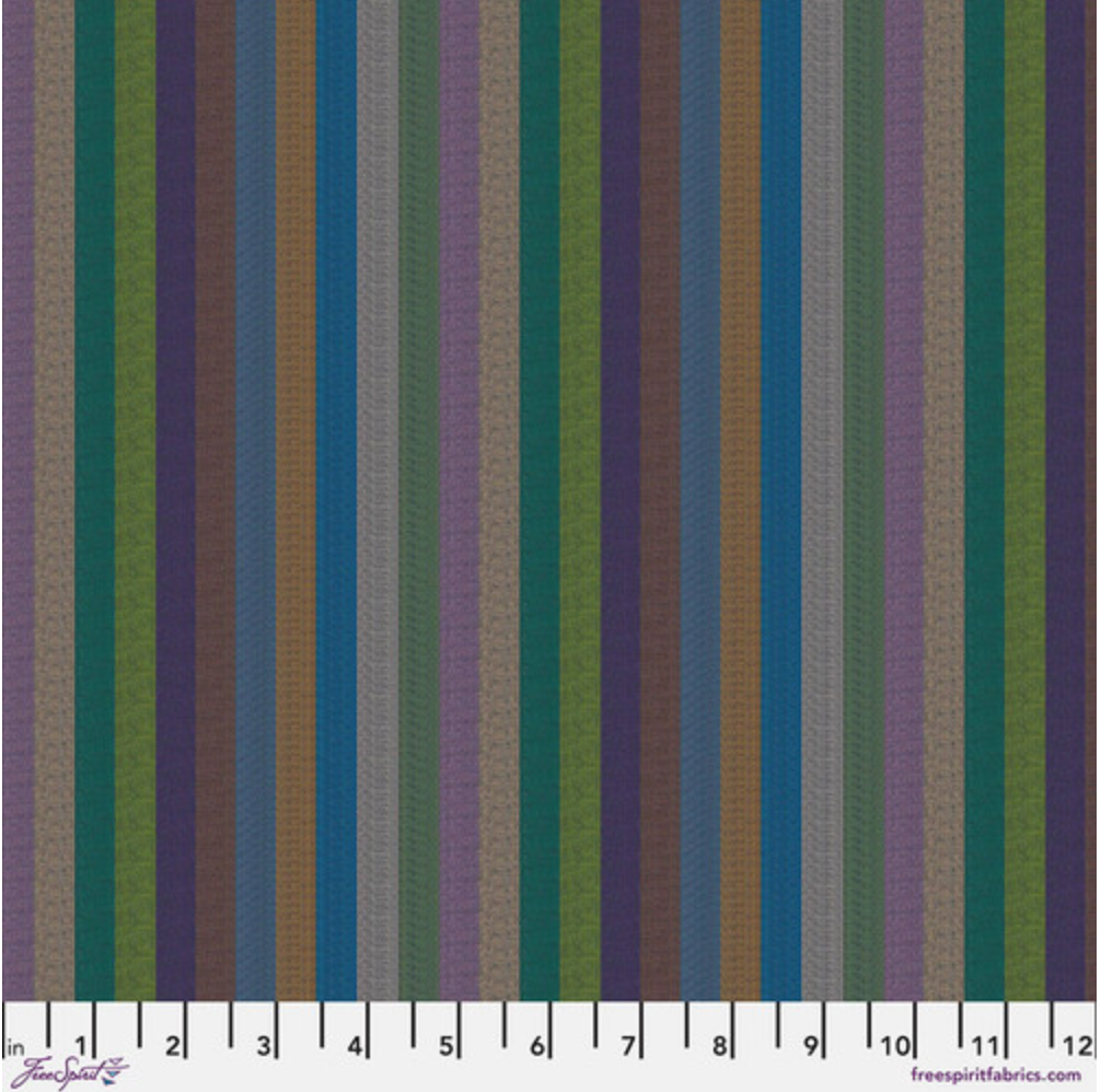 Narrow Stripe Multi fabric from Kaffe Fassett Woven Stripes – 100% cotton woven by FreeSpirit