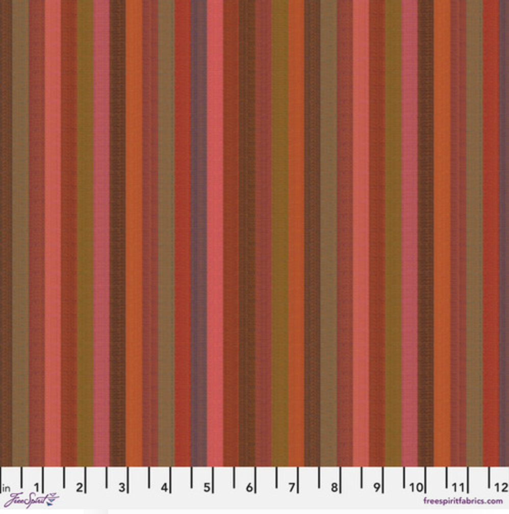 Narrow Stripe Tomato fabric – Kaffe Fassett Woven Stripes by FreeSpirit