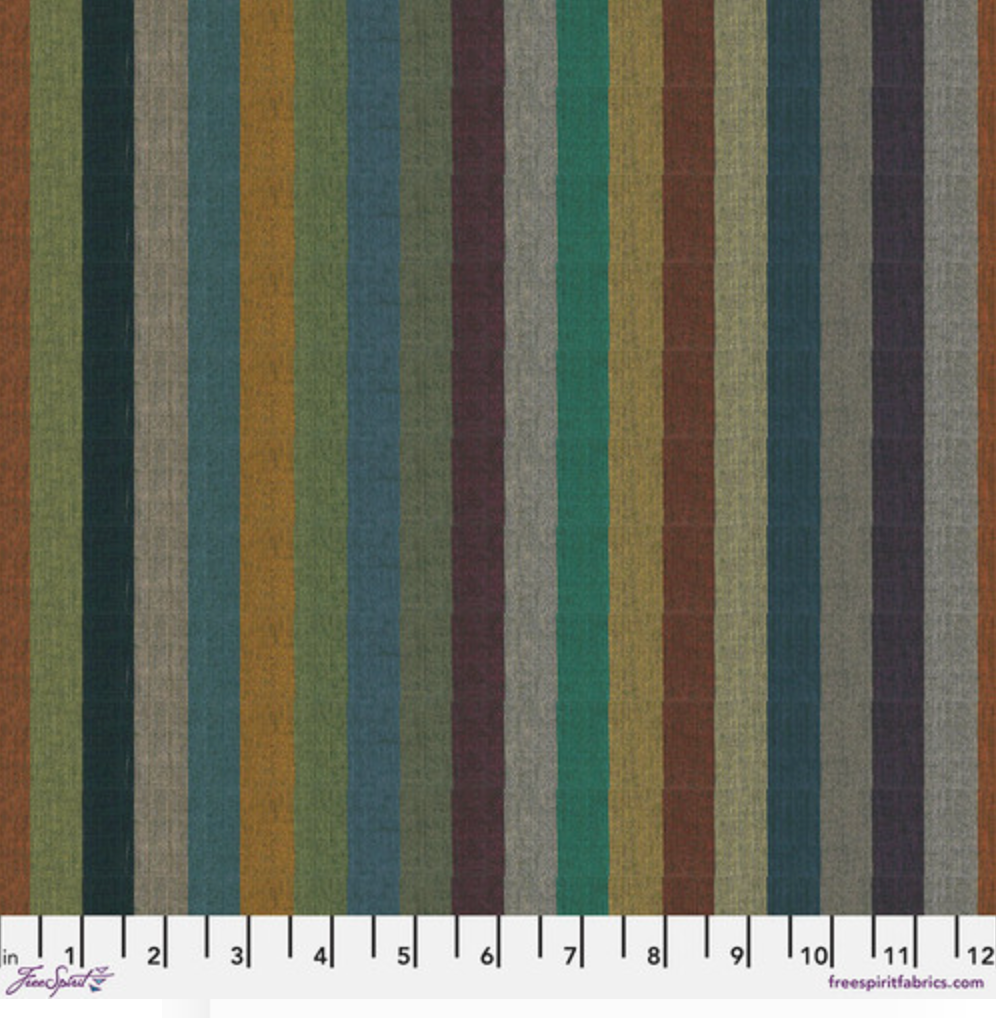 Broad Stripe Multi fabric – Kaffe Fassett Woven Stripes by FreeSpirit