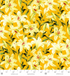 Citrus Garden - Lilies Gold fabric by RJR Fabrics (RJ1403-GO1) featuring golden yellow lily floral print on 100% cotton.