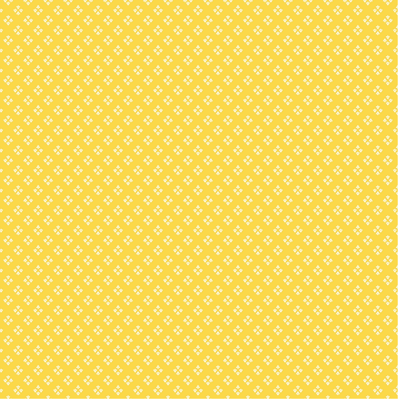 Garden Club – Sprout Sun Fabric by Brenda Ratliff for RJR – yellow cotton with scattered sprout pattern.